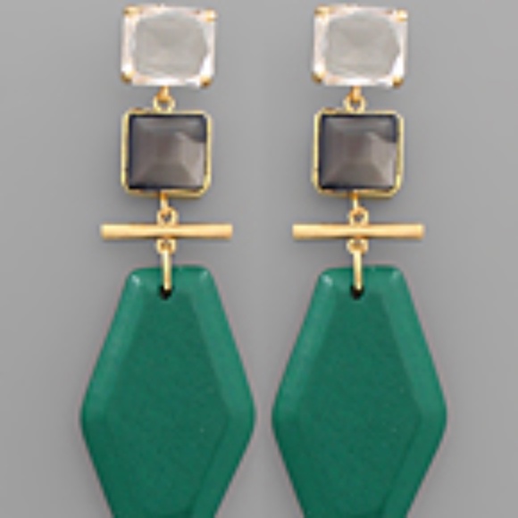 Square & Hexagon Earrings